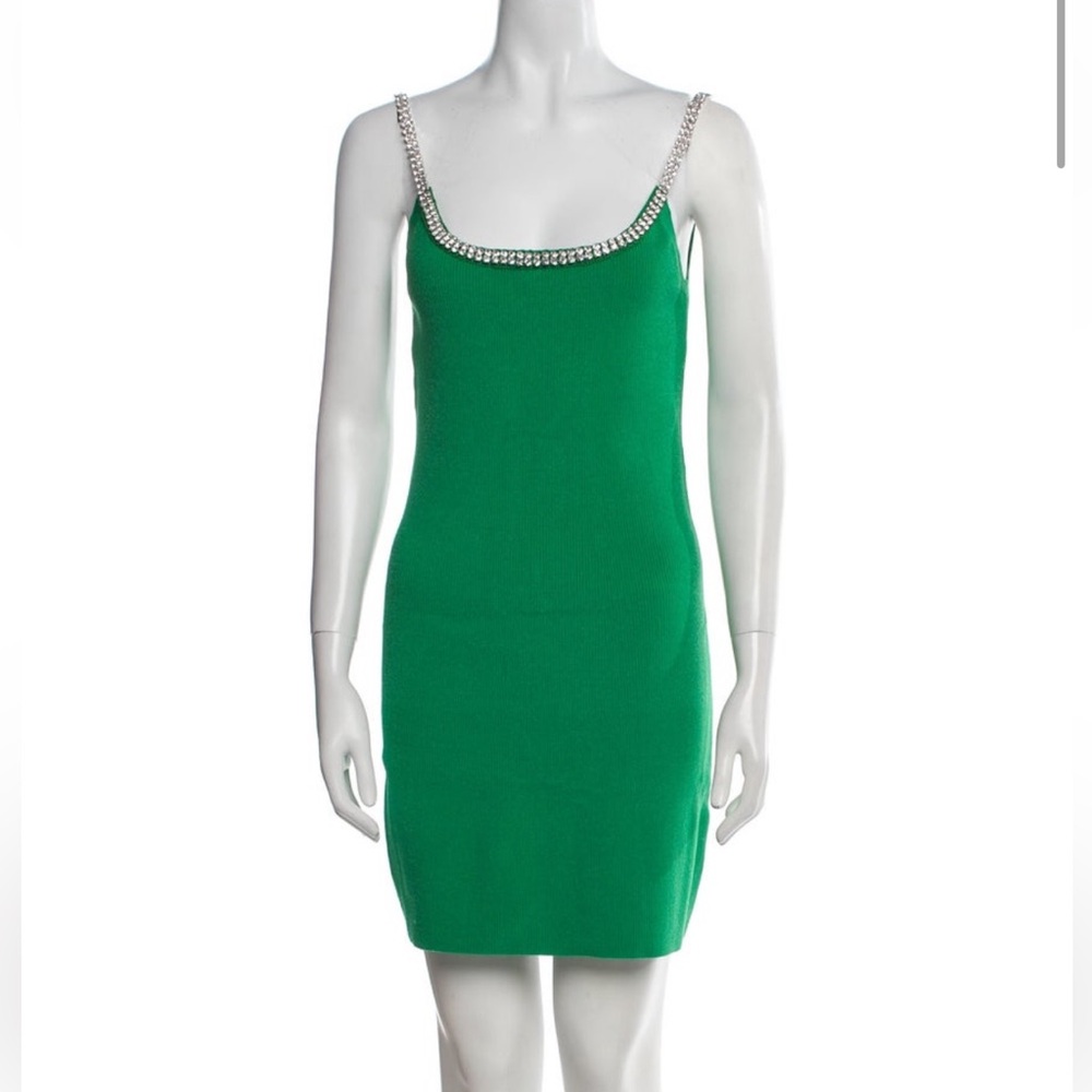 Paco Rabanne Scoop Neck Mini Dress
